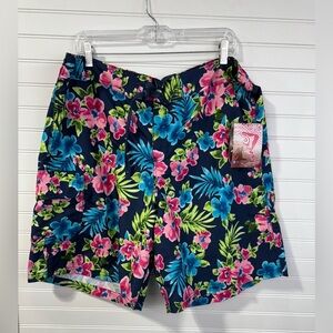 KAVU men’s Hawaiian print swim board trunks. NWT. Size 2X